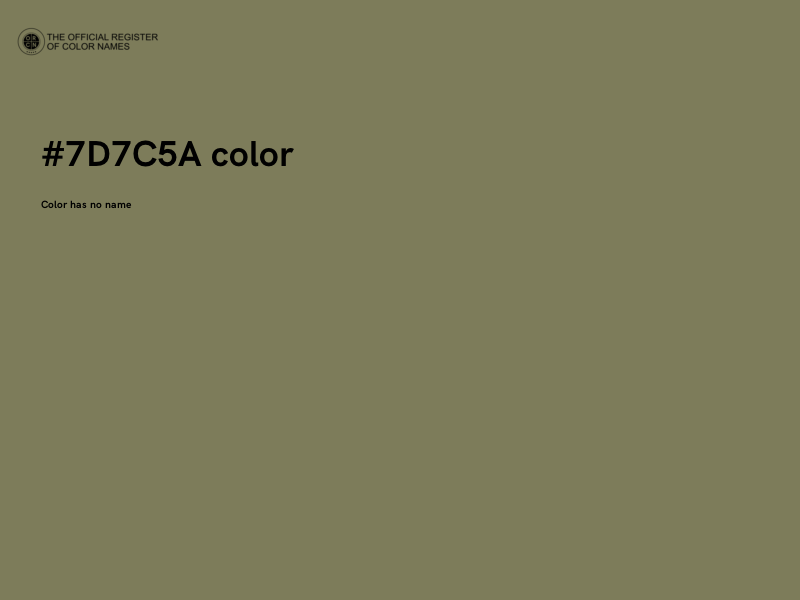 #7D7C5A color image