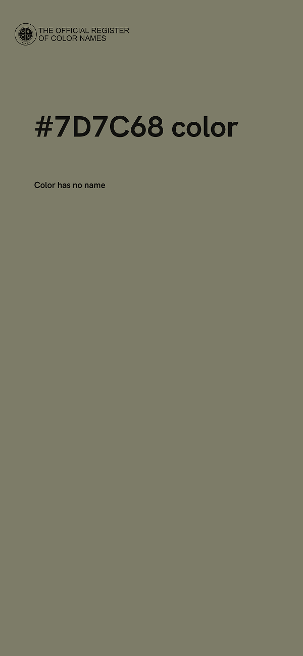 #7D7C68 color image