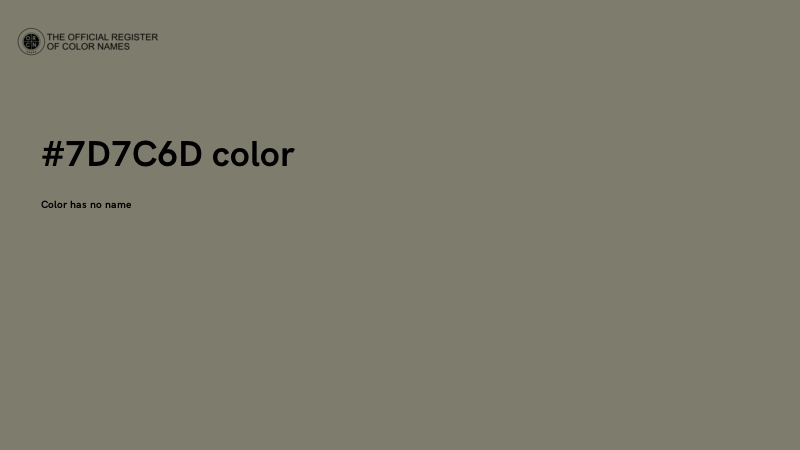 #7D7C6D color image