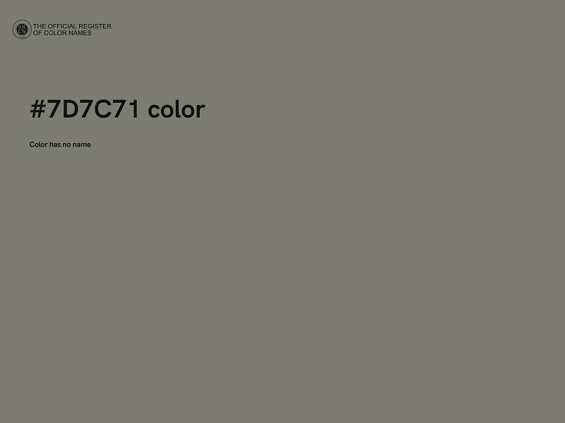 #7D7C71 color image