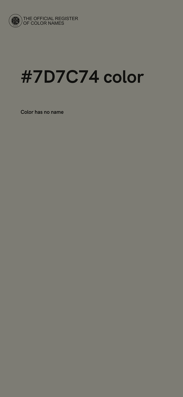 #7D7C74 color image
