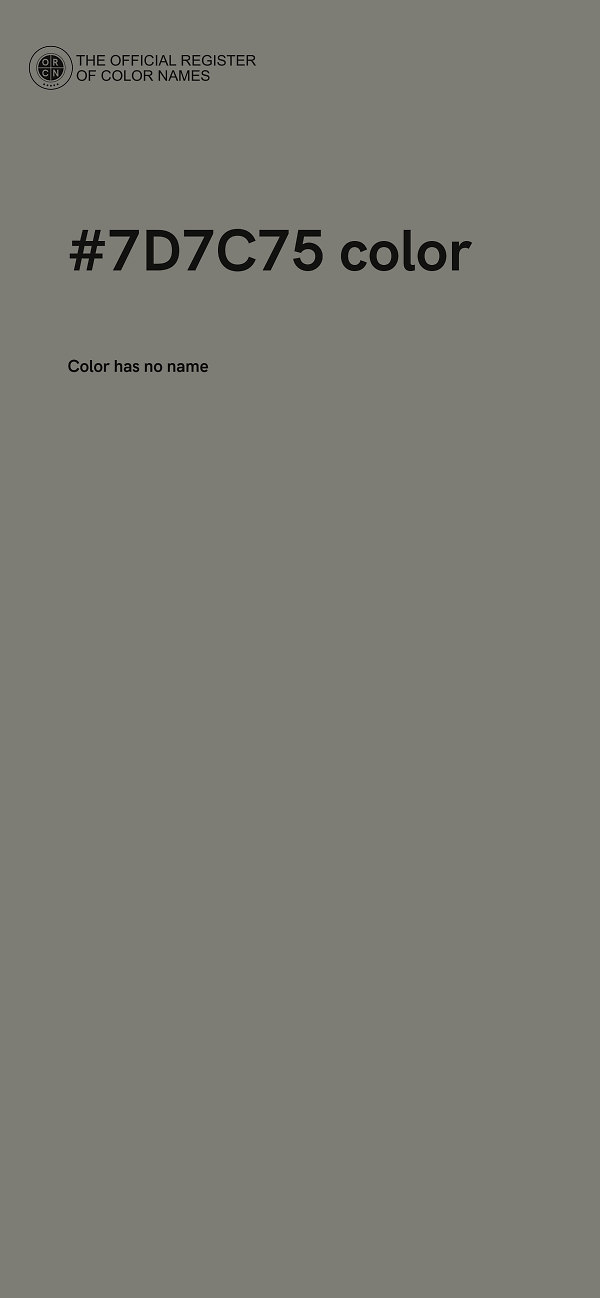 #7D7C75 color image