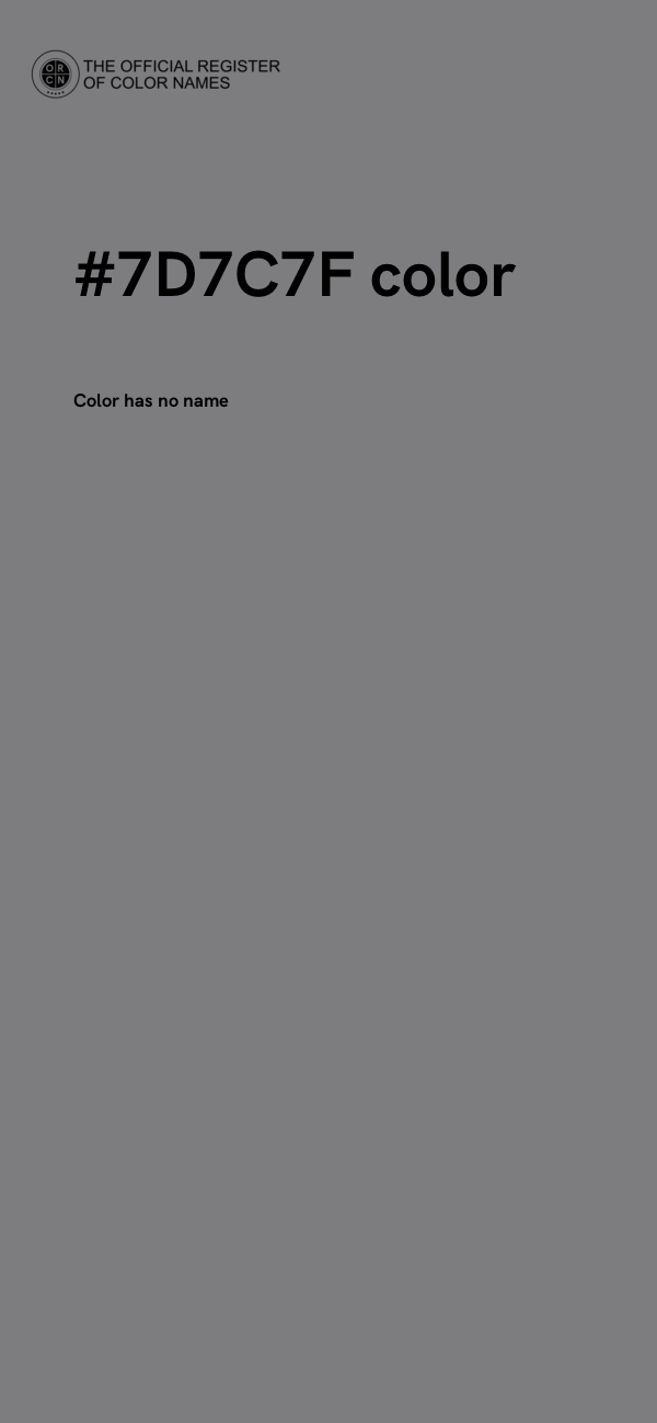 #7D7C7F color image