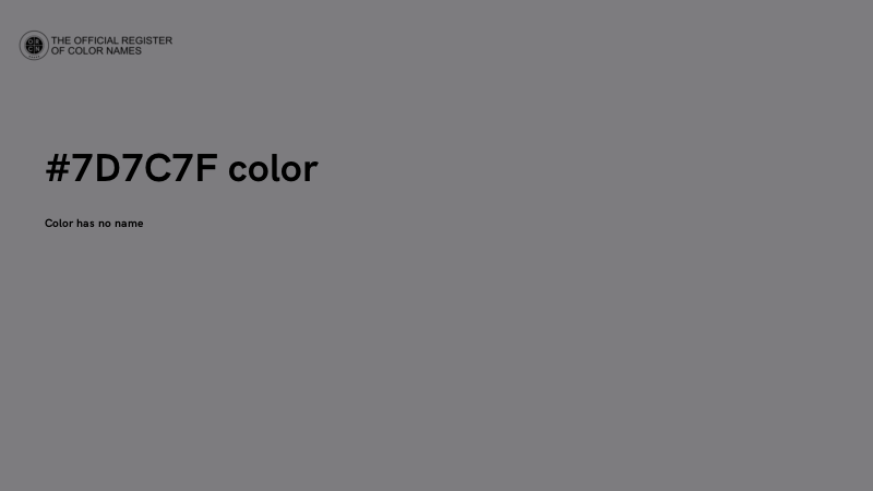#7D7C7F color image