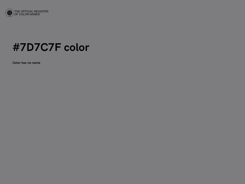 #7D7C7F color image