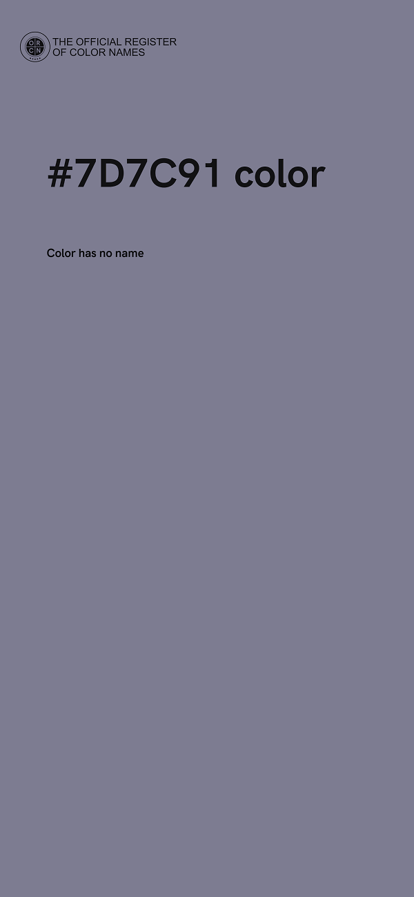 #7D7C91 color image