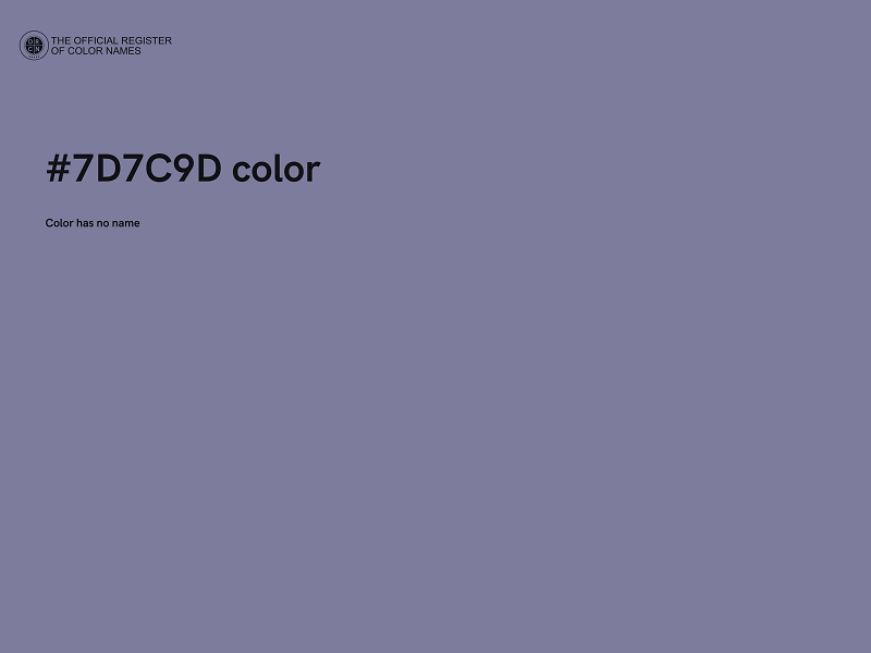 #7D7C9D color image