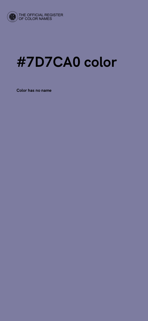 #7D7CA0 color image