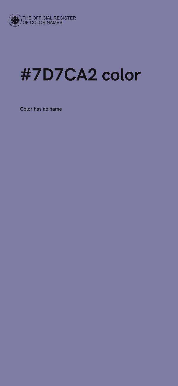 #7D7CA2 color image
