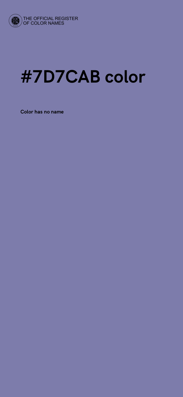 #7D7CAB color image