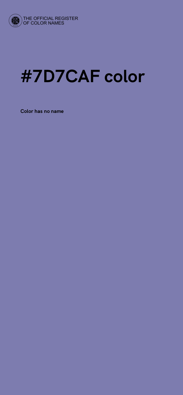 #7D7CAF color image