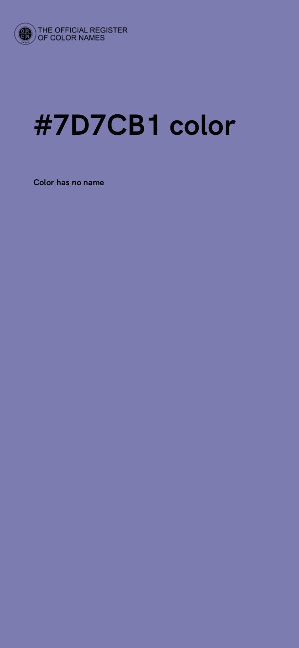 #7D7CB1 color image