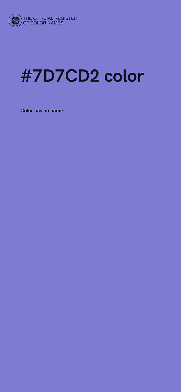#7D7CD2 color image