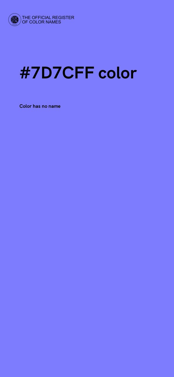 #7D7CFF color image