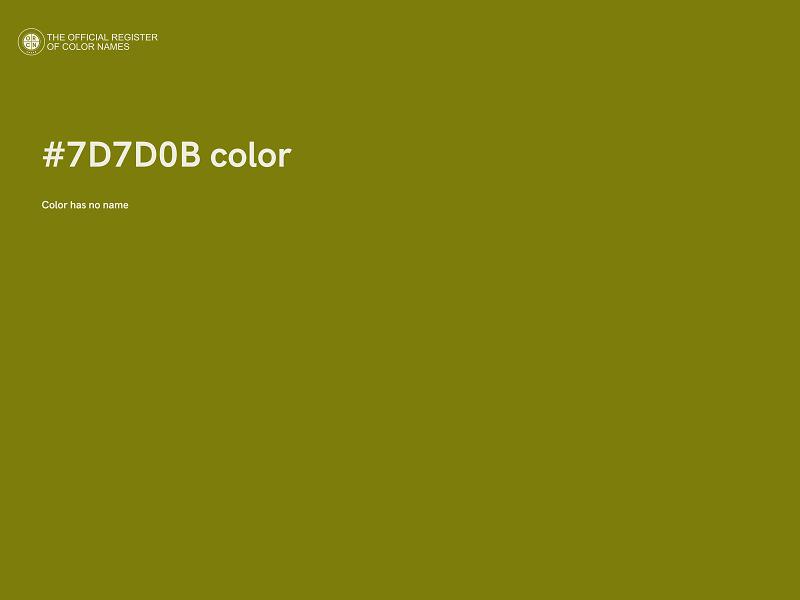 #7D7D0B color image