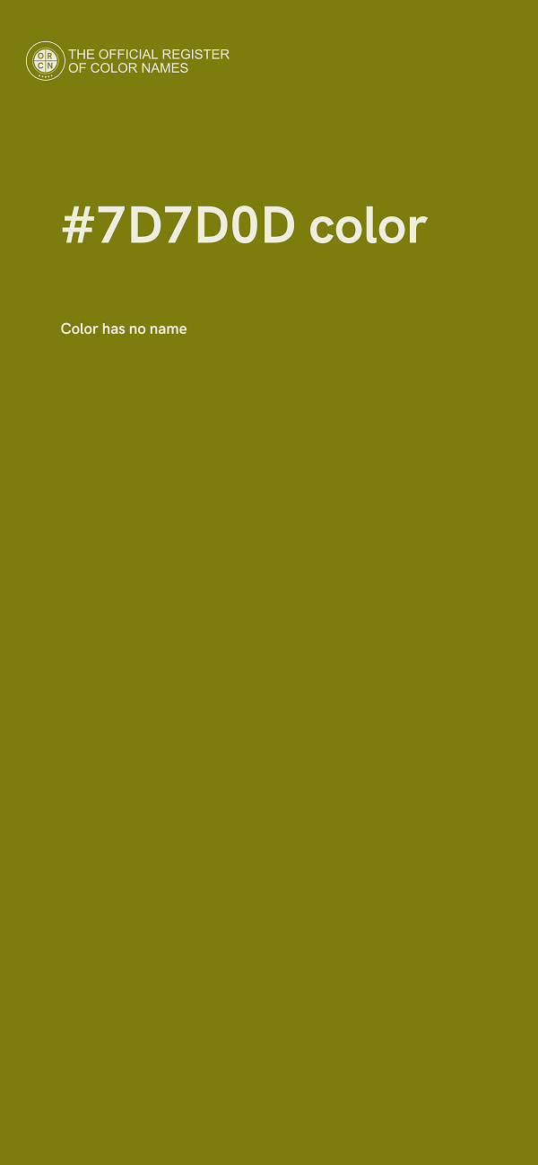 #7D7D0D color image