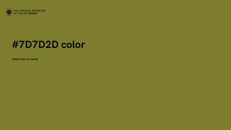 #7D7D2D color image
