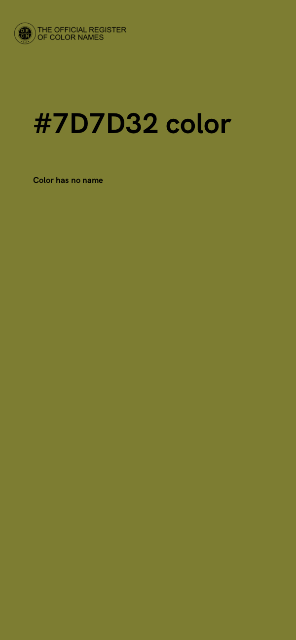 #7D7D32 color image