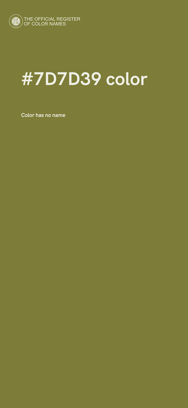 #7D7D39 color image