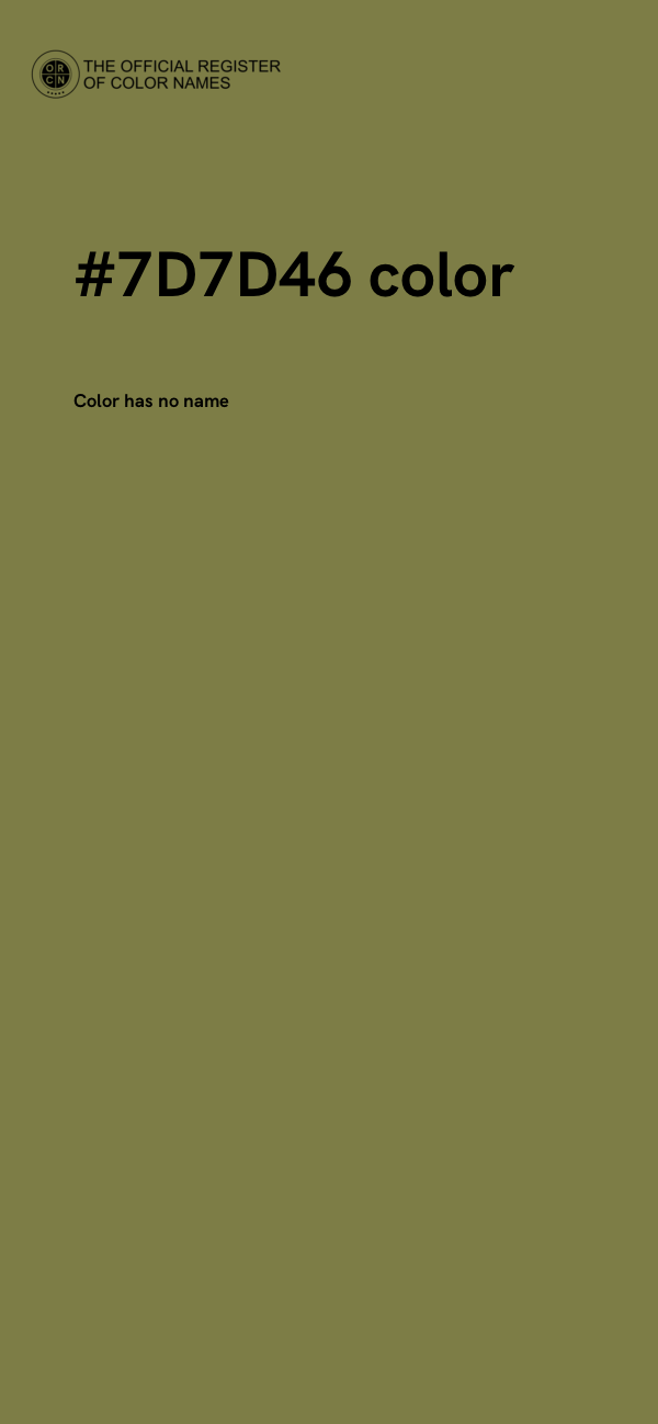 #7D7D46 color image