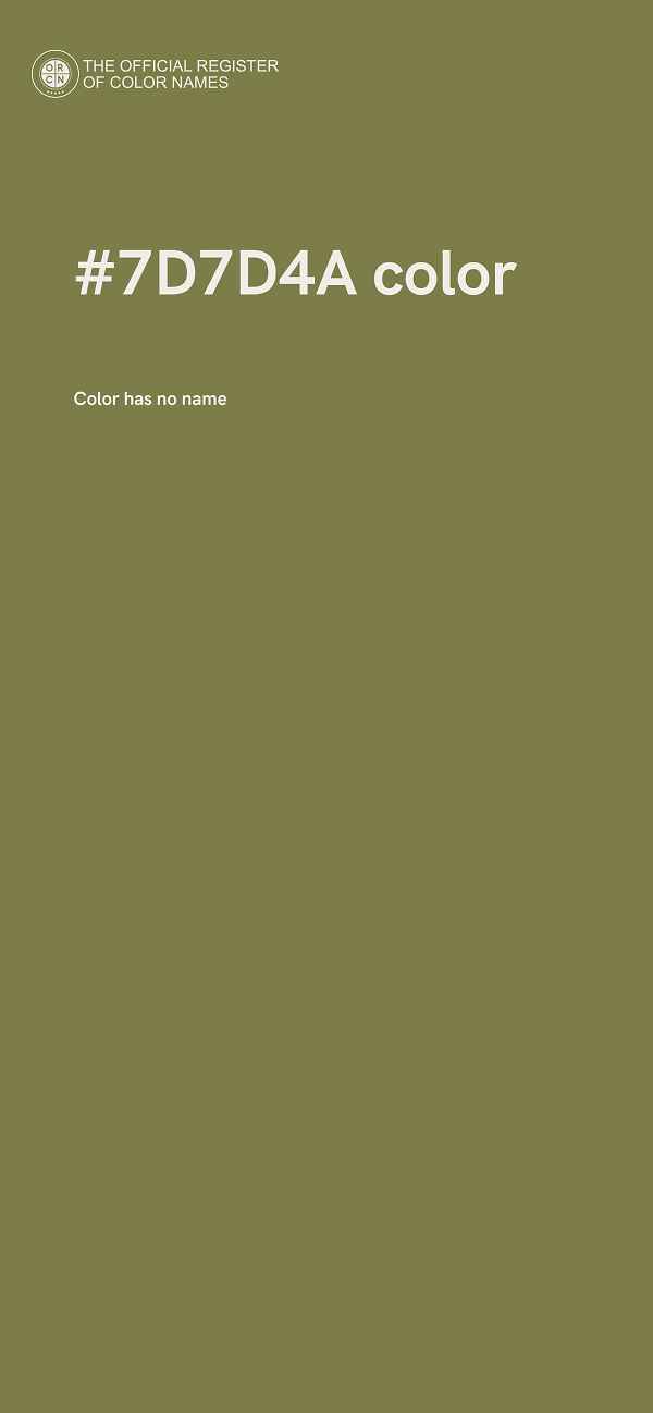 #7D7D4A color image