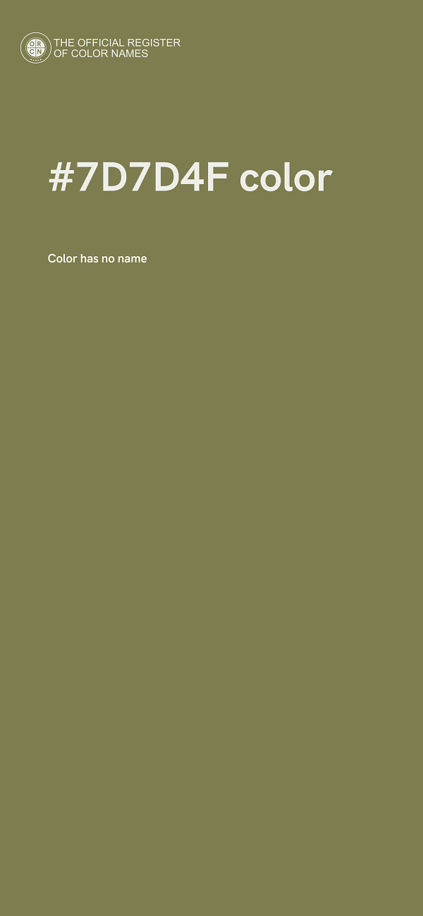 #7D7D4F color image