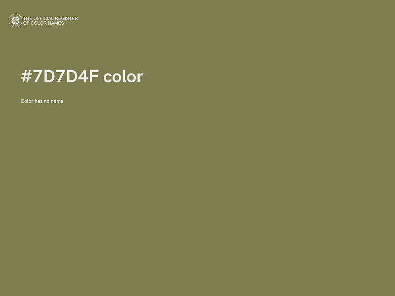 #7D7D4F color image