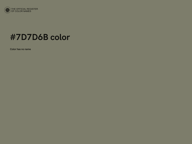 #7D7D6B color image