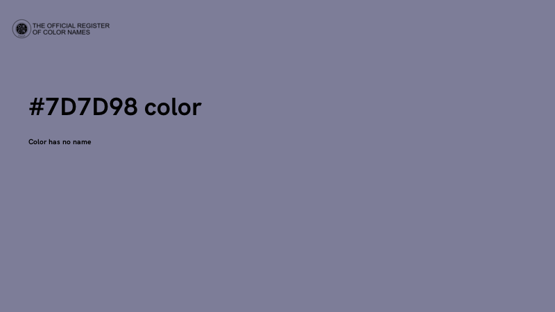 #7D7D98 color image