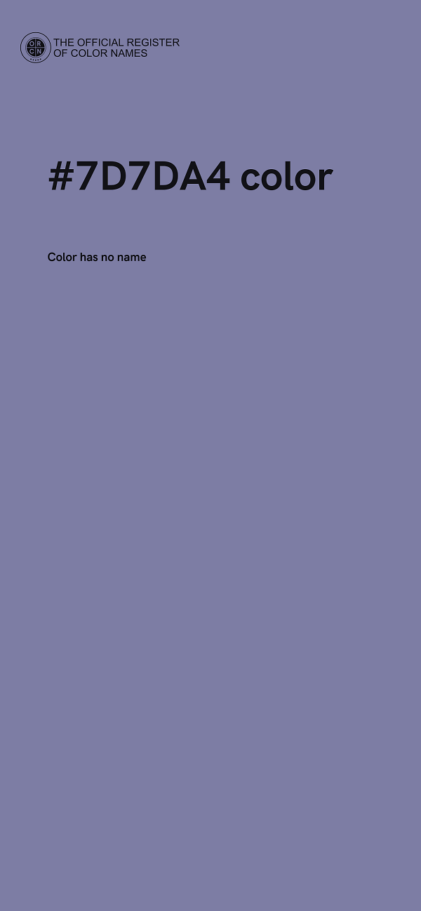 #7D7DA4 color image