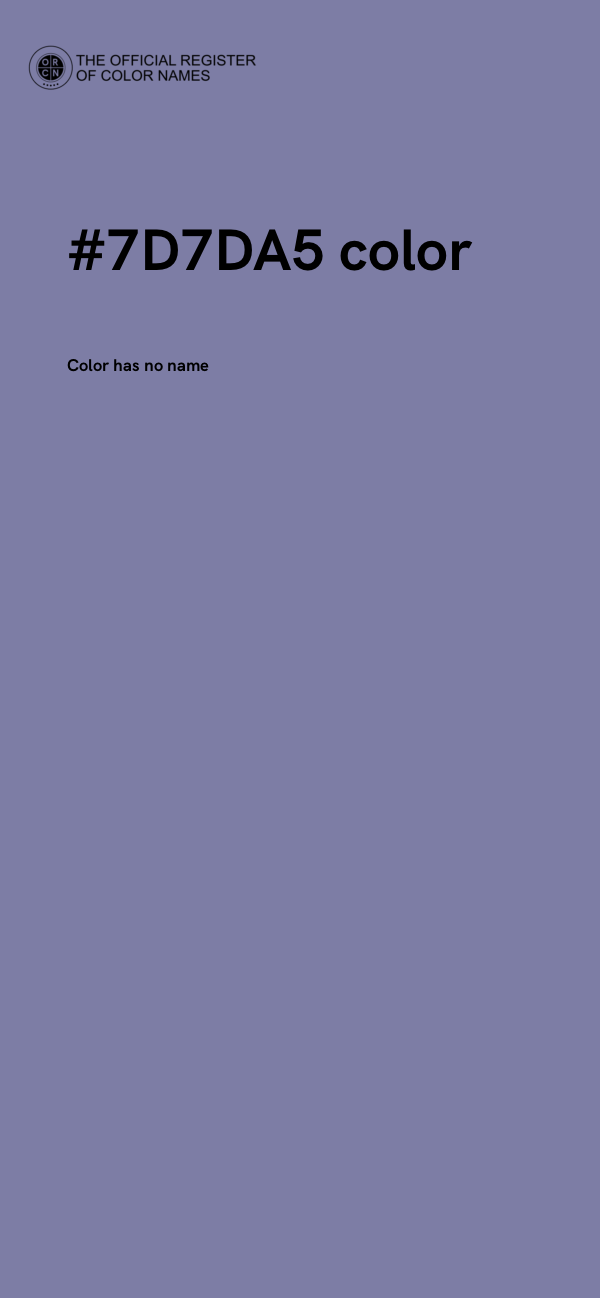 #7D7DA5 color image