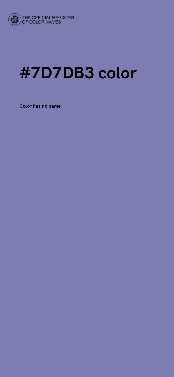 #7D7DB3 color image