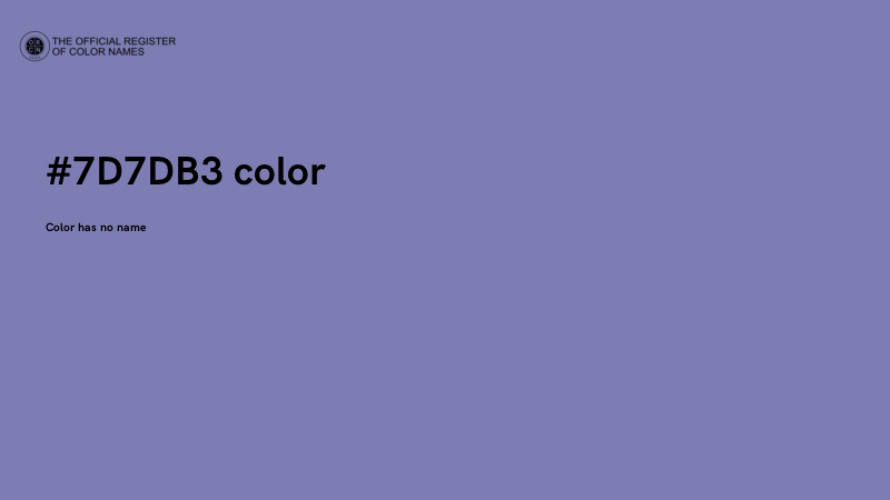 #7D7DB3 color image