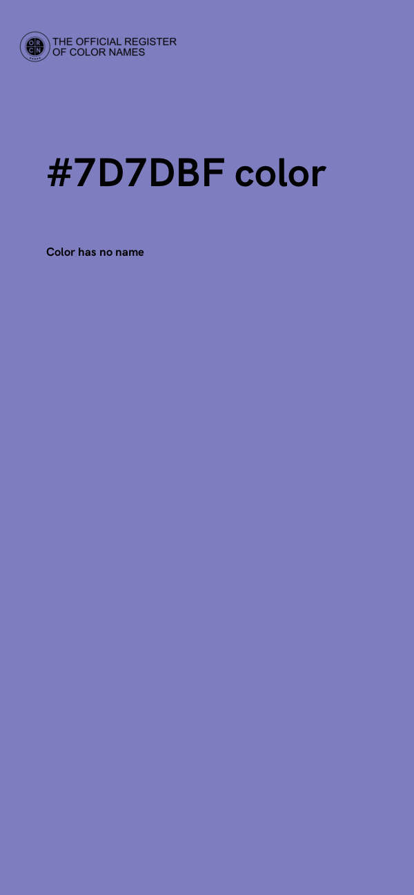 #7D7DBF color image