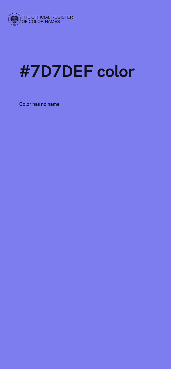 #7D7DEF color image