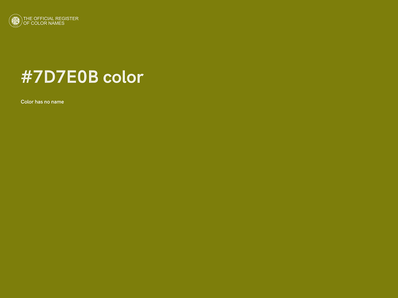 #7D7E0B color image