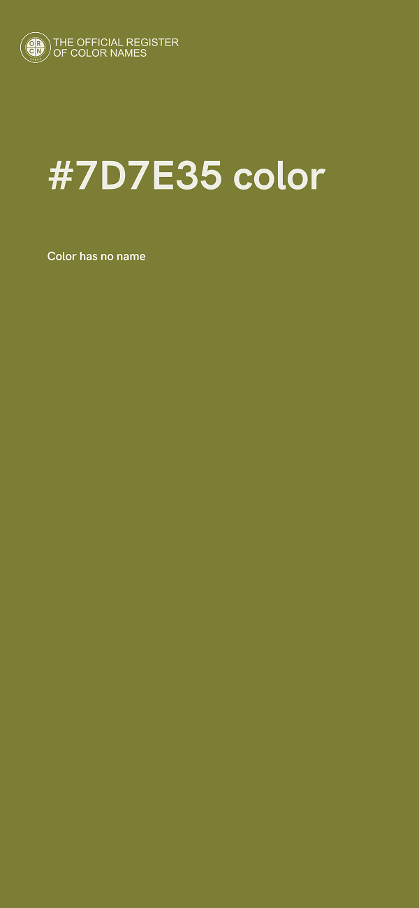 #7D7E35 color image