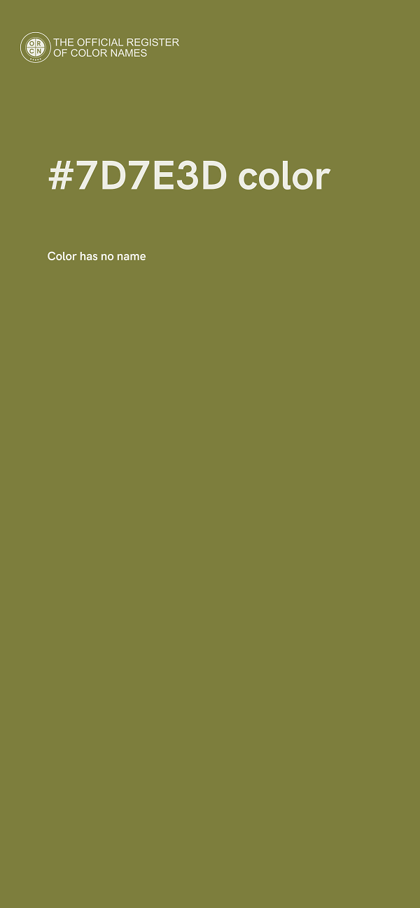 #7D7E3D color image
