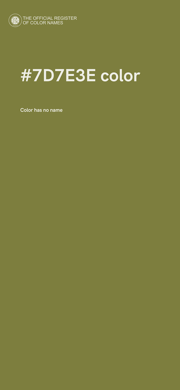 #7D7E3E color image