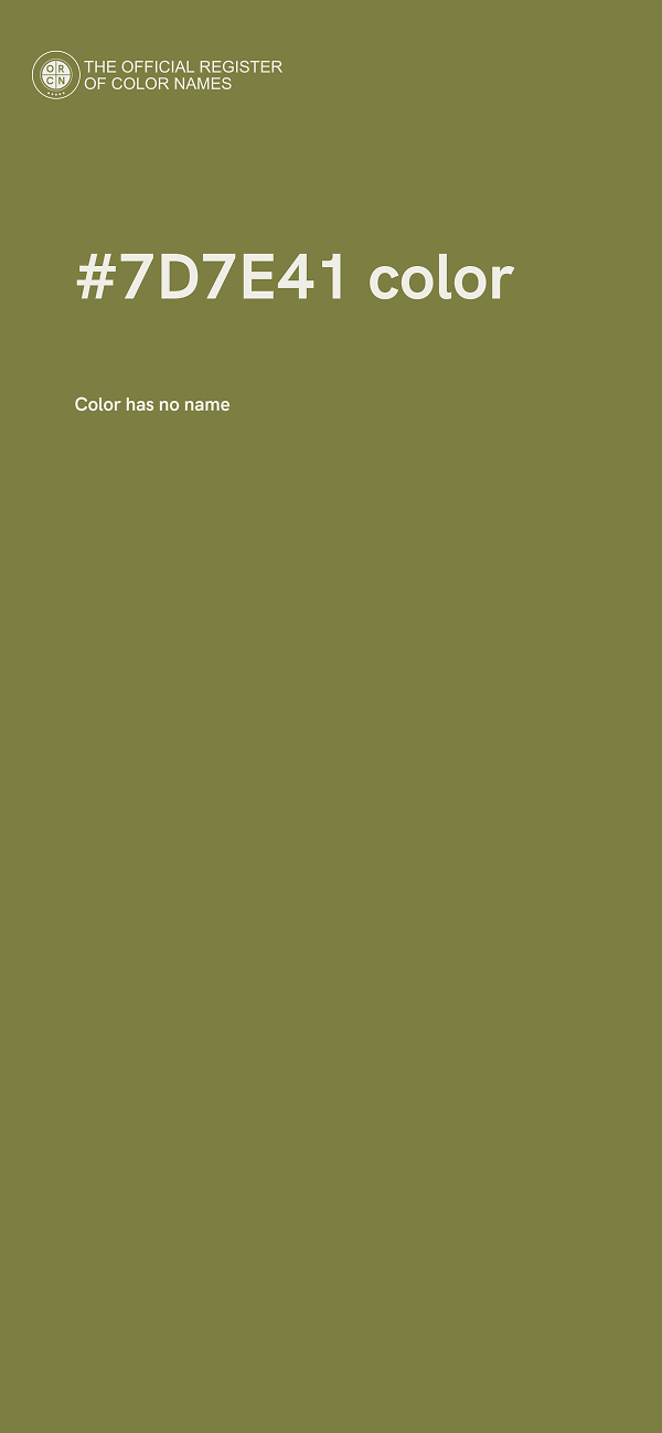 #7D7E41 color image