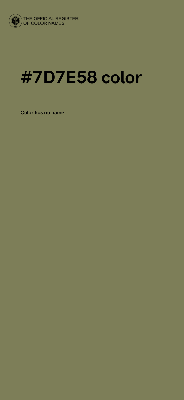 #7D7E58 color image