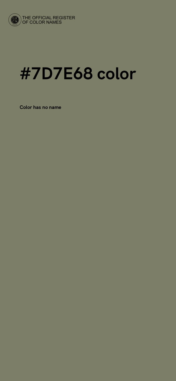 #7D7E68 color image