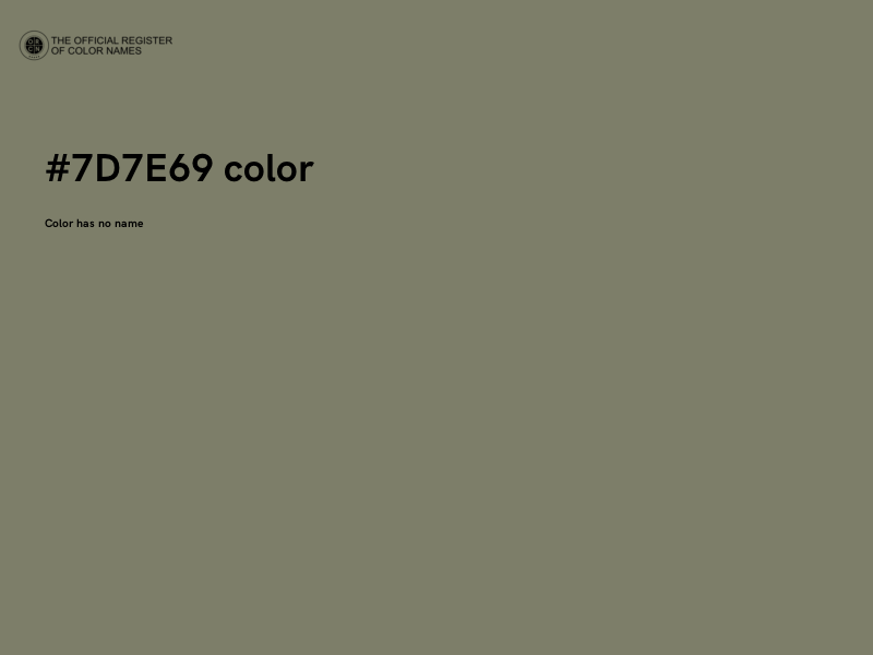 #7D7E69 color image