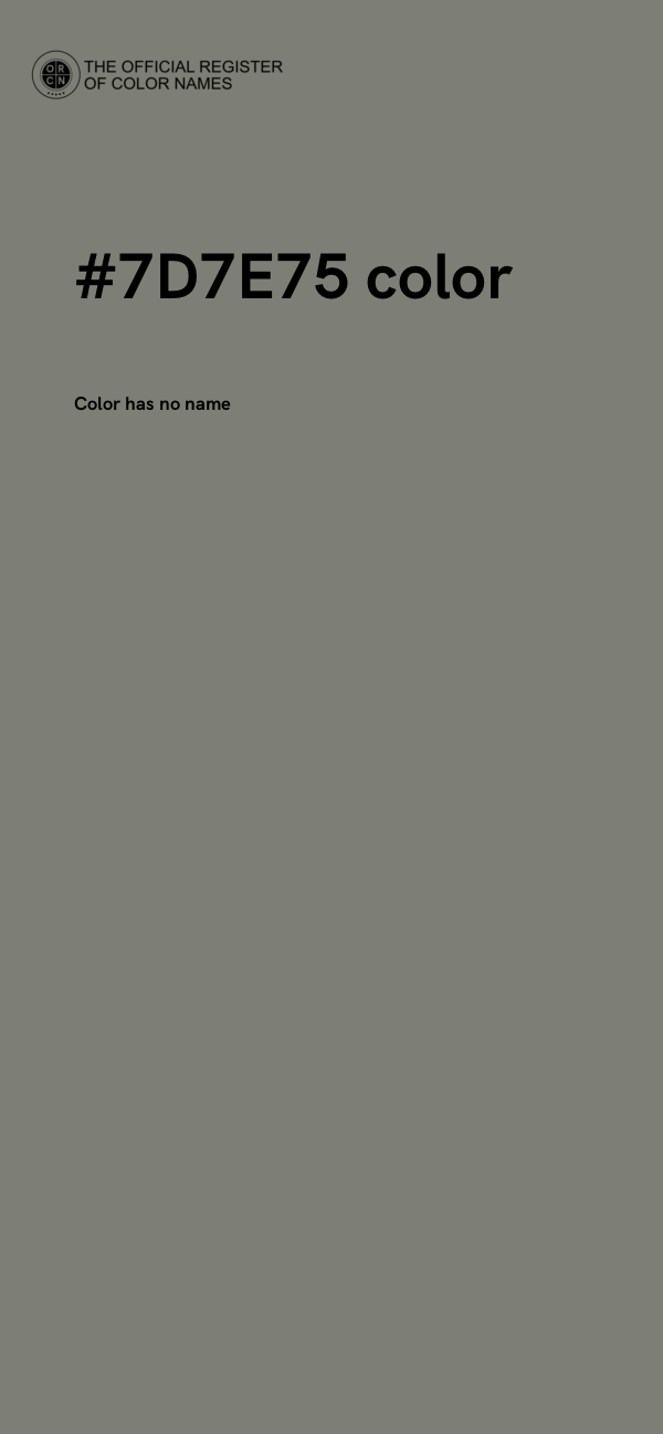 #7D7E75 color image