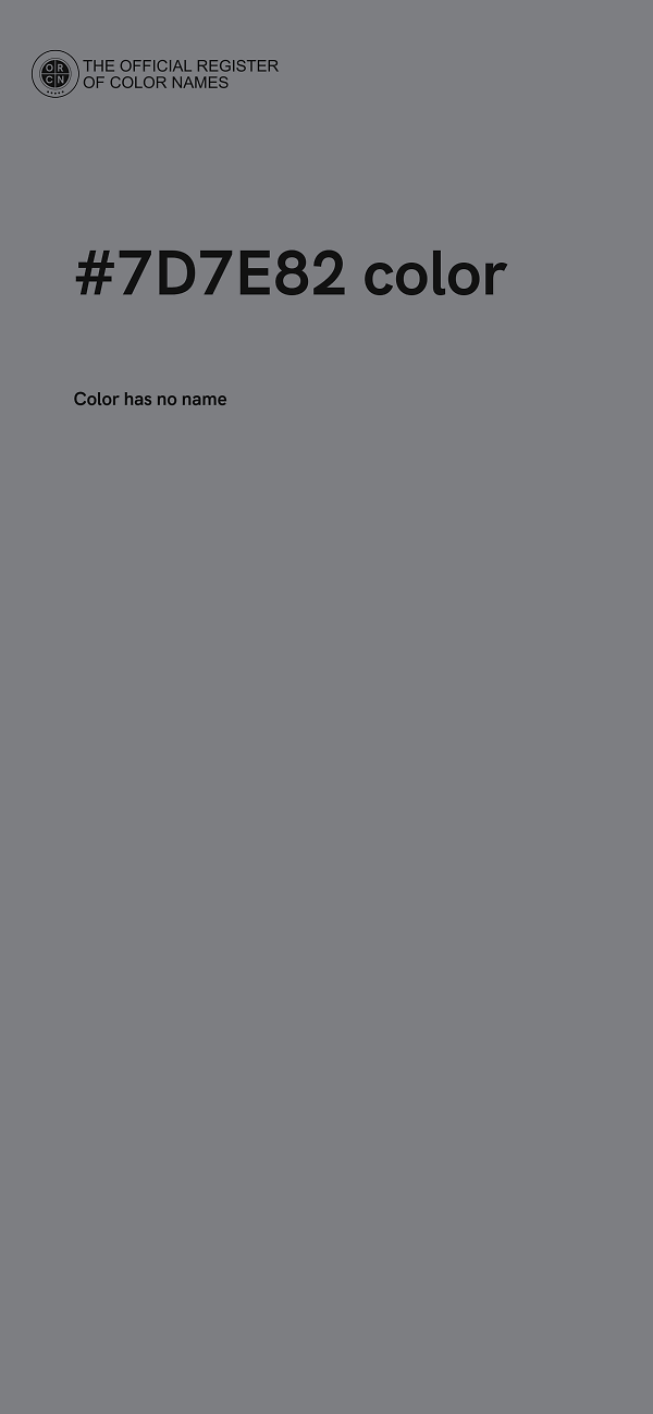 #7D7E82 color image