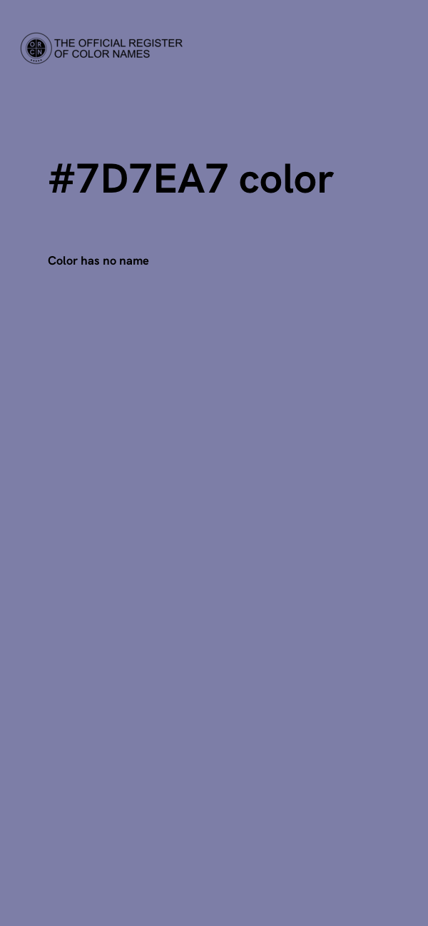 #7D7EA7 color image