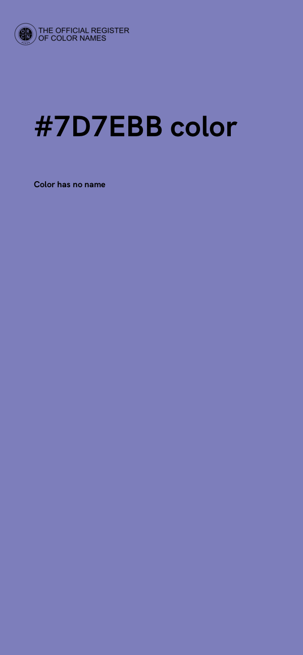 #7D7EBB color image