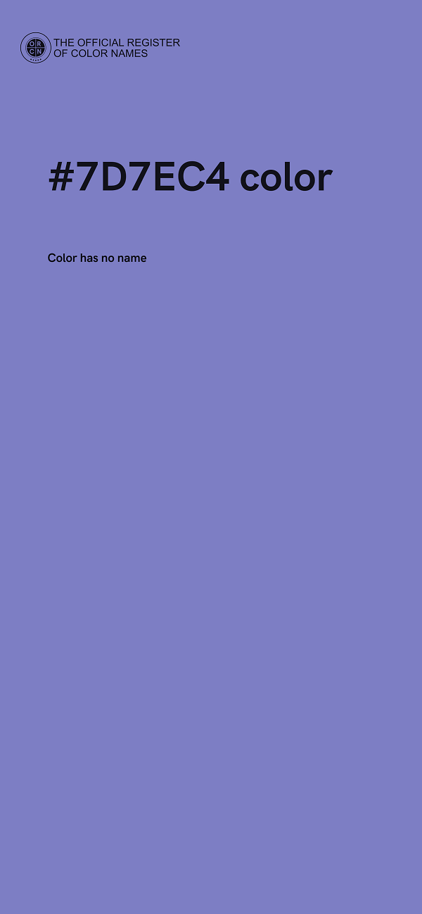 #7D7EC4 color image