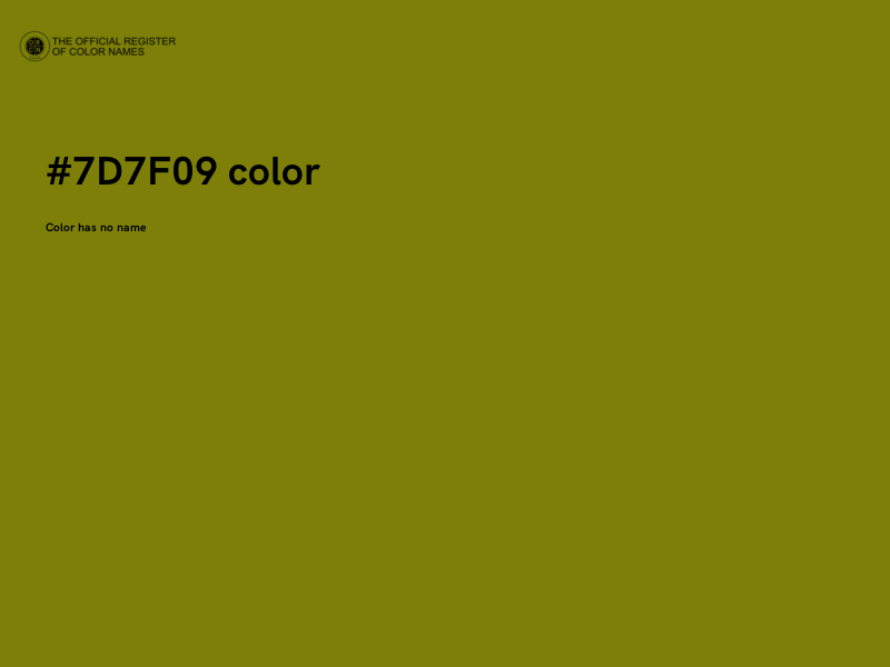 #7D7F09 color image