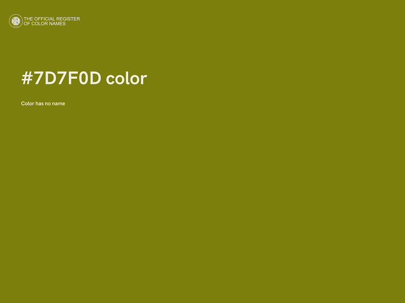 #7D7F0D color image